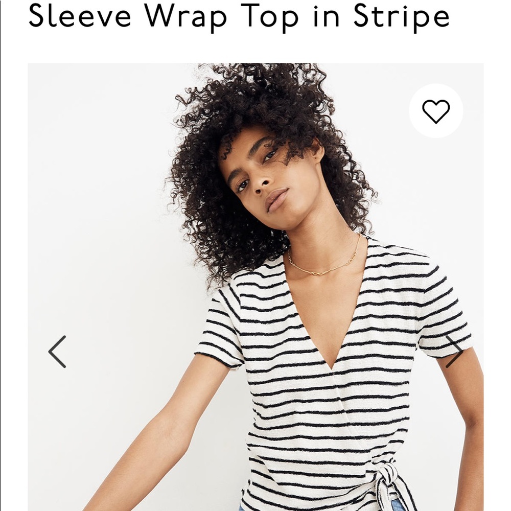 Madewell texture & thread striped blouse